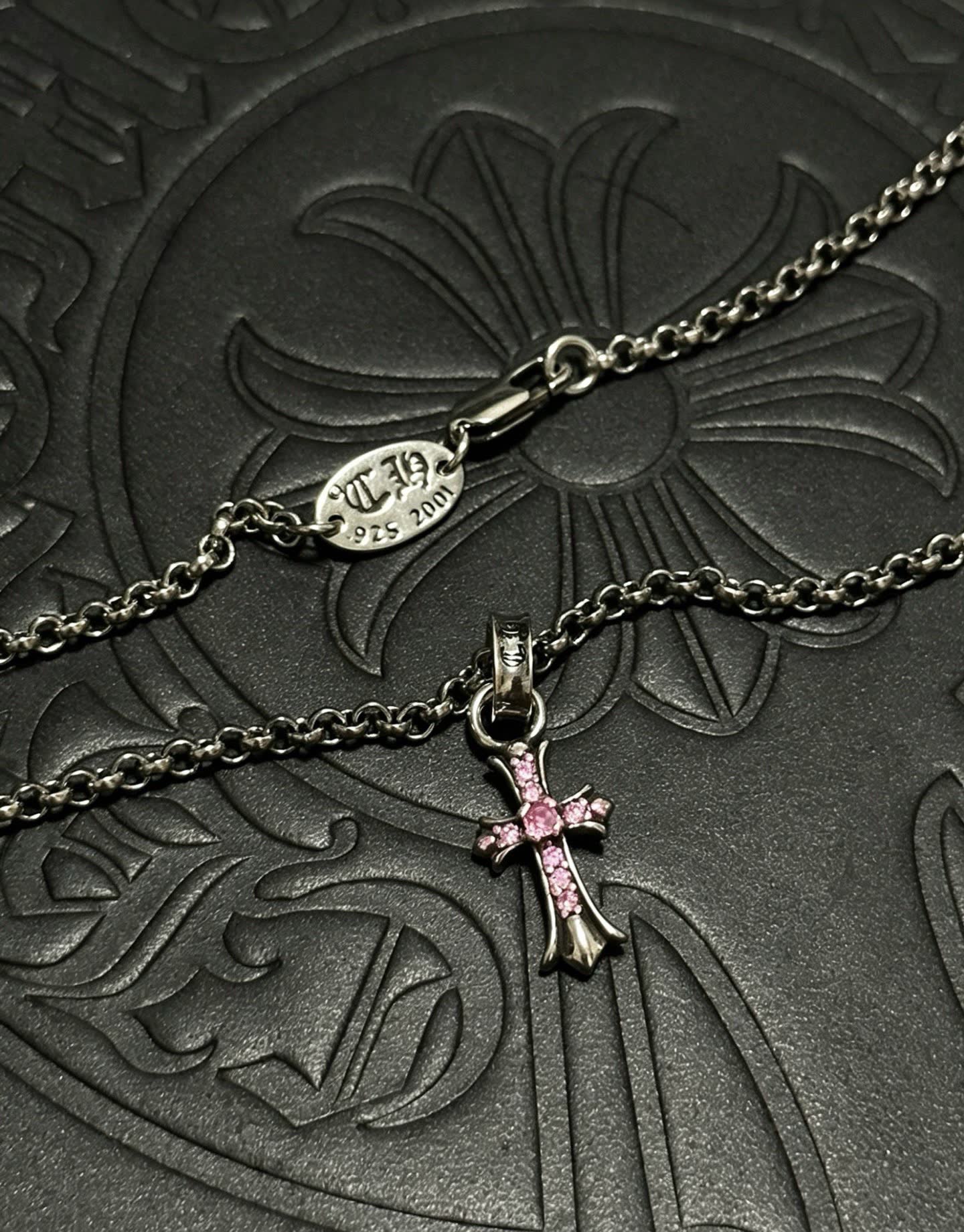 Chrome Hearts Bling Jewelry Cross Pendant Necklace
